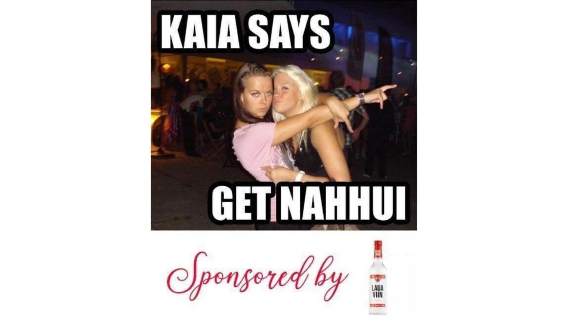 Ööh, sa ei joogi täna meiega vä!?